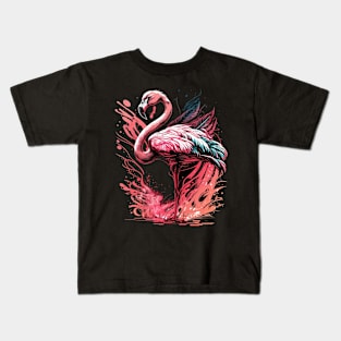 Colorful Flamingo Kids T-Shirt